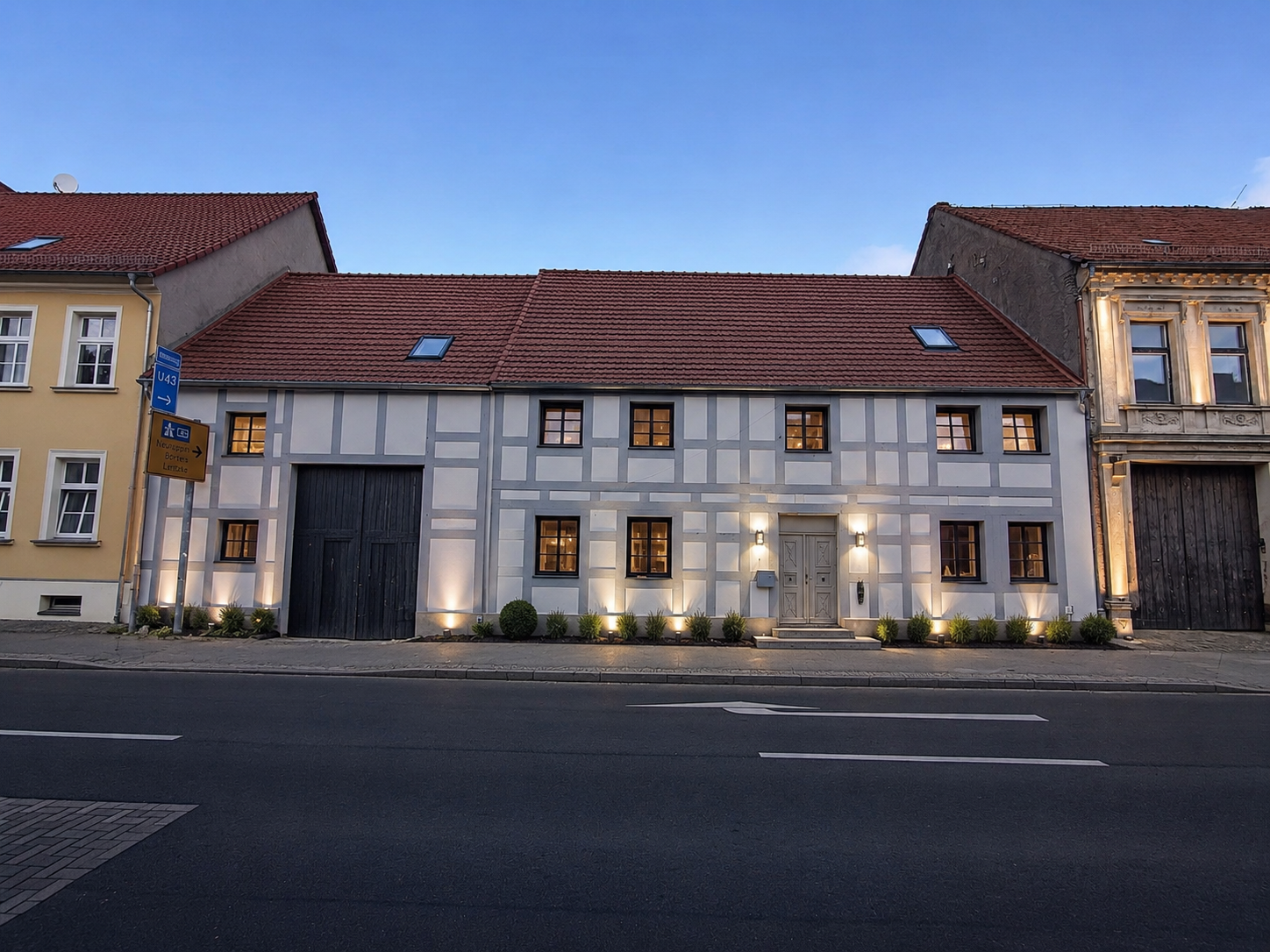 Fehrbellin-Zentrum · Haus 1 · 8 WE — Visualisierung Straßenansicht